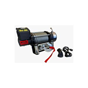 Mxo Çelik Halatlı Vinç 20000lb 24v Tambur ( 22 Mt Halati )