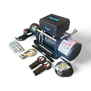 Dark Vi̇nç 9500lb Senteti̇k Halatli Kollu 12v Vi̇nç Tambur