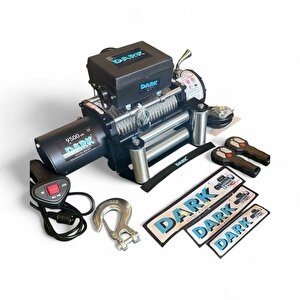 Dark Vi̇nç  9500lb Çeli̇k Halatli Kollu 12v Vi̇nç Tambur