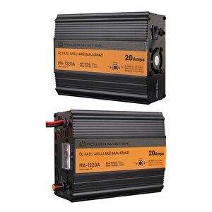 Powermaster Ma-1220a 12 Volt 20 Amper Üç Fazlı Akıllı Akü Şarj Cihazı