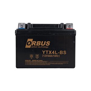 Orbus Ytx4l-bs 12v 4a Motosiklet Aküsü (114 X 66 X 88 Mm) (1.6kg)