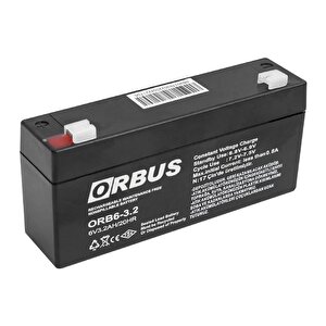 Orbus 6 Volt 3.2 Amper Akü Orb6-3.2 (125x33x60 Mm)
