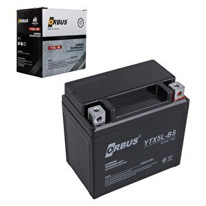Orbus Ytx5l-bs 12v 5a Motosiklet Aküsü (114 X 70 X 106 Mm) (1.8kg)
