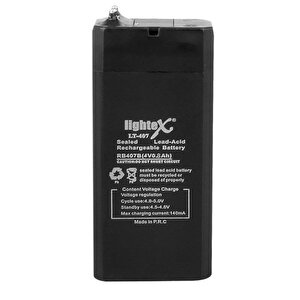 Lightex Lt-407 4 Volt 0.8 Amper Akü