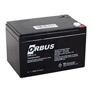 Orbus Orb12-12 12 Volt 12 Amper Kuru Akü (151x98x95 Mm)