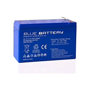 Blue 12v 9amper Bl12-9 Kuru Tip Akü