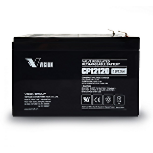Vision Cp12120 12v 9amper Kuru Tip Akü Tse Belgeli