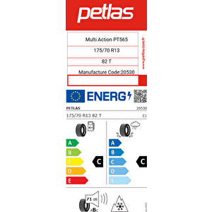 175/70 R13 82t Multiaction Pt565 4 Mevsim Lastiği 2026