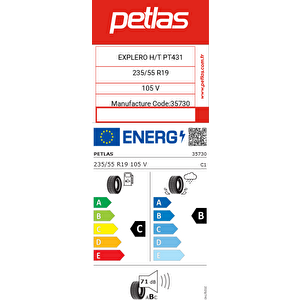 235/55 R19 105v Xl Rf Explero H/t Pt431 4x4 Yaz Lastiği 2025