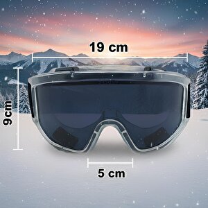 2 Adet Kayak Gözlüğü Füme Ventilli Güneş Kar Koruyucu Gözlük Uv Korumalı Snowboard Glasses Gözlük