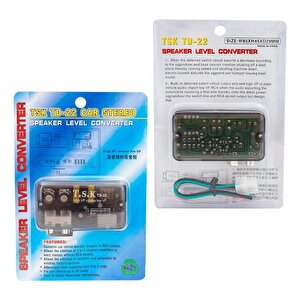 Magicvoice Td-22 Ayarlı Oto Deck Anfi Çevirici Remote Çıkışlı Gecikmeli High-low Ses Dönüştürücü