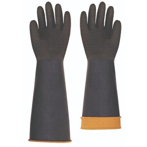 Kauçuk Eldiven Hava Ve Sıvı Geçirmeyen Yağlı Ortam Eldiveni Starline H2-45 No 11