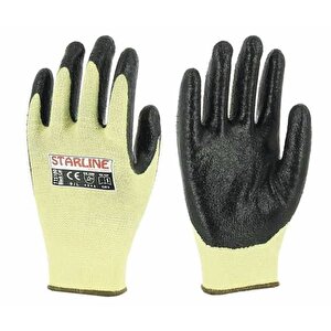 5 Çift Nitril Kaplamalı Aramid Eldiven Starline E-115100 4231b X2xxxx (p) Beden 9