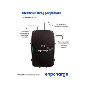 Enpcharge Ac 22 Kw Rfid'li Elektrikli Araç Şarj Ünitesi