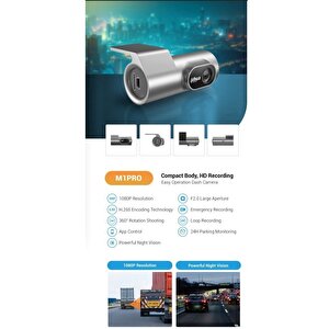 Dae-hc1301w-m1pro 1080p Ultra Hd Araç Kamerası 128 Gb'a Microsd Destekler Dahili Wi-fi G-sensör Dahua M1pro