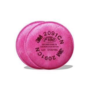 3m 7502 Yarım Yüz Maskesi + 3m 2091 P100 Noısh Partikül Filtresi 1 Çift