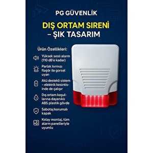 Pg Pg-si̇ren Harici Sahte Siren Flaşörlü