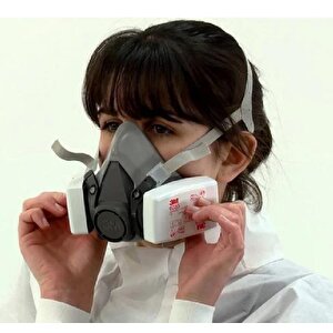 3m Yarım Yüz Maskesi 6200 Modeli + 3m 6035 Ffp3 Filtre Dahil Kombine Set