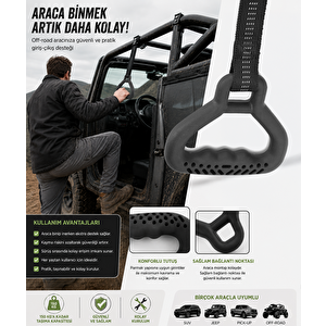 Çok Amaçlı Ergonomik Destek Tutamağı Siyah 1 Adet – Al5877 Siyah