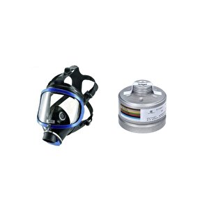 X-plore® 6300 Tam Yüz Gaz Maskesi + A1b2e2k1 Hg Co No P3 Filtre