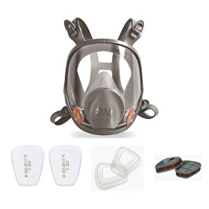 3m 6800 Tam Yüz Maskesi + 3m 6059 Abek Filtre + 3m 5925 P2 Filtre +k501 Kapak