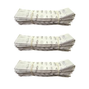 Baskılı Mat Beyaz Baget Dürüm Kese Kağıdı - 8 X 28 Cm. - 1.5 Kg. - Ortalama 360 Ad - Paket