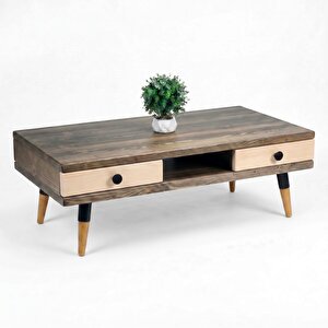 Modest Brew: Masif Orta Sehpa 4 Çekmece 1 Bölme - 120x60 Cv-bz