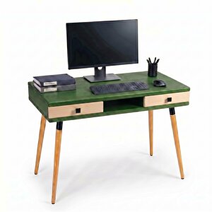 Modest Desk: Masif Çalışma & Laptop Masası 2 Çekmece 1 Bölme - 120x60 Ye-bz