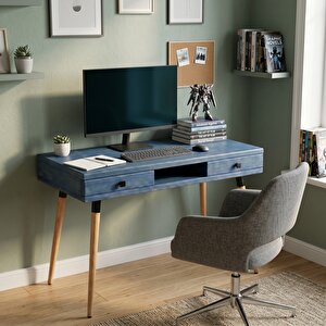 Modest Desk: Masif Çalışma & Laptop Masası 2 Çekmece 1 Bölme - 120x60 Ig