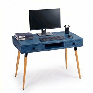 Modest Desk: Masif Çalışma & Laptop Masası 2 Çekmece 1 Bölme - 120x60 Ig
