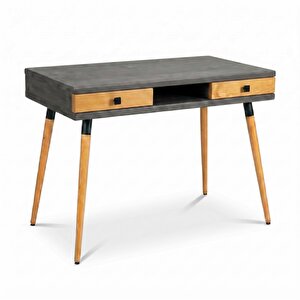 Modest Desk: Masif Çalışma & Laptop Masası 2 Çekmece 1 Bölme - 120x60 An-tk