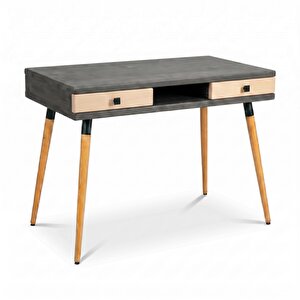 Modest Desk: Masif Çalışma & Laptop Masası 2 Çekmece 1 Bölme - 120x60 An-bz