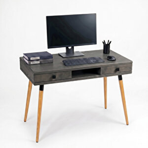 Modest Desk: Masif Çalışma & Laptop Masası 2 Çekmece 1 Bölme - 120x60 An