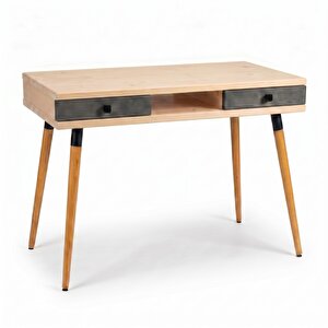 Modest Desk: Masif Çalışma & Laptop Masası 2 Çekmece 1 Bölme - 120x60 Bz-an