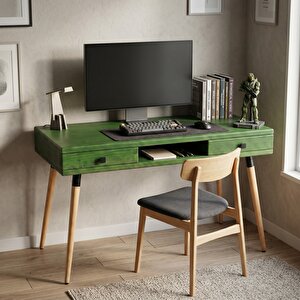 Modest Desk: Masif Çalışma & Laptop Masası 2 Çekmece 1 Bölme - 120x60 Ye