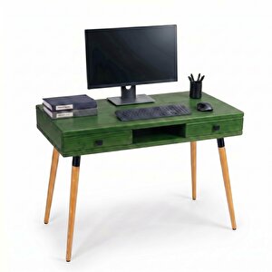 Modest Desk: Masif Çalışma & Laptop Masası 2 Çekmece 1 Bölme - 120x60 Ye