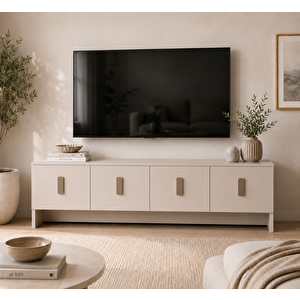 Star Tv Ünitesi 180 Cm 4 Kapaklı Modern Çok Amaçlı Televizyon Sehpası