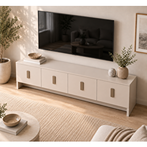 Star Tv Ünitesi 180 Cm 4 Kapaklı Modern Çok Amaçlı Televizyon Sehpası
