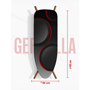 (hedi̇yeli̇) Red Ci̇rcle (xxl Beden) (60x162 Cm ) Ütü Masasi Kilifi