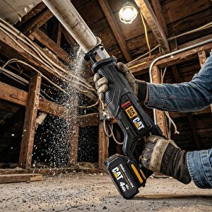 Dx5050 18volt/4.0ah Li-ion Tek Akülü Kömürsüz Profesyonel Tilki Kuyruğu Testere