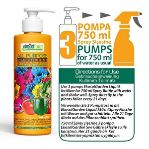 Ekosolfarm Sıvı Solucan Gübresi 500 Ml Tüm Bitkilerde Kullanıma Uygun Bitki Besini