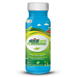 Ekosolfarm Sıvı Solucan Gübresi 1 Litre Tüm Bitkilerde Kullanıma Uygun Sıvı Gübre