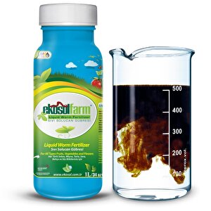 Ekosolfarm Sıvı Solucan Gübresi 1 Litre Tüm Bitkilerde Kullanıma Uygun Sıvı Gübre