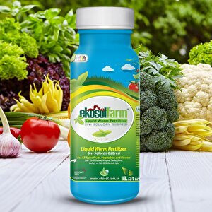 Ekosolfarm Sıvı Solucan Gübresi 1 Litre Tüm Bitkilerde Kullanıma Uygun Sıvı Gübre