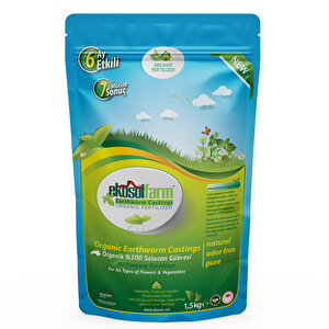 Ekosolfarm Solucan Gübresi 1,5 Kg + Ekosolfarm Sıvı Solucan Gübresi 500 Ml