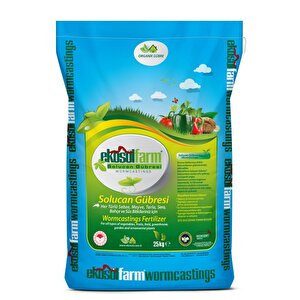 Ekosolfarm Solucan Gübresi 25 Kg Tüm Bitkilerde Kullanıma Uygun Organik Bitki Besini
