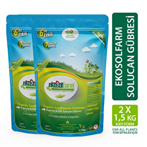 Ekosolfarm Solucan Gübresi̇ 2x1,5 Kg Worm Castings
