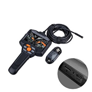 Pm-14282 3 Metre Kablolu 4.3inç Lcd Ekran Şarjlı Endoskop Yılan Kamera