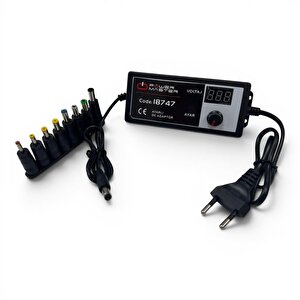 Dc 12-24v 5amper Dijital Ayarlı Adaptör 8 Uçlu