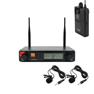 R-702yy Uhf Telsiz Kablolu Yaka+yaka Mikrofonu 2li